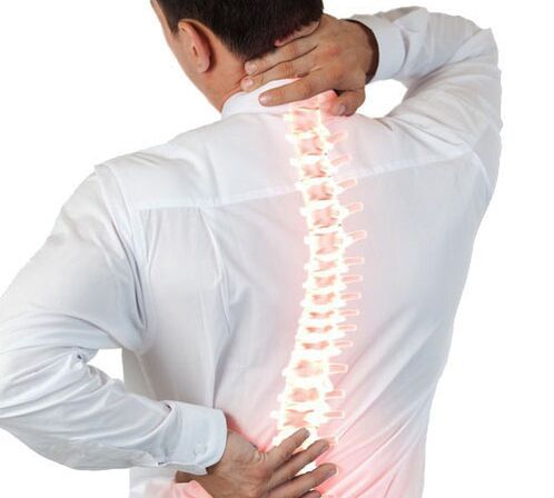 osteochondrosis ti ọpa ẹhin ninu ọkunrin kan